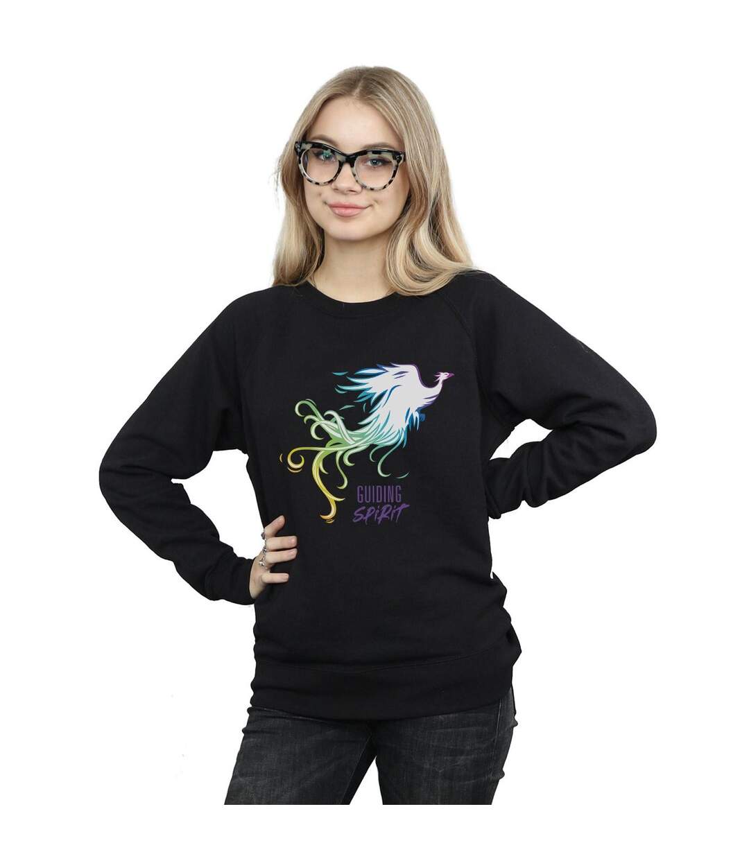 Disney Sweatshirt Womens/Ladies Mulan Movie Phoenix Guiding Spirit (Noir) - UTBI26562-2