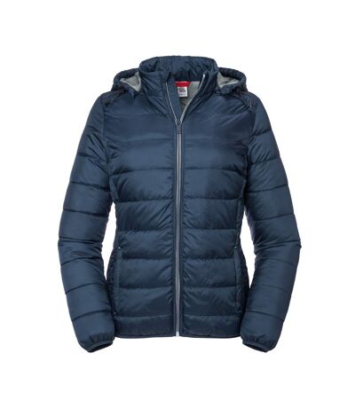 Russell Womens/Ladies Nano Hooded Jacket (French Navy) - UTRW7862