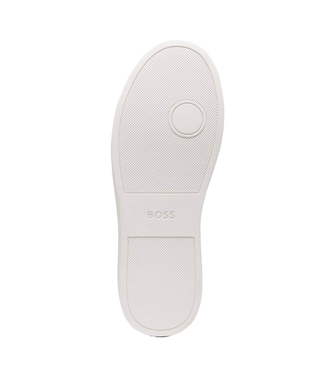 Womens/ladies Kieran Leather Flatform Trainers White Boss-4