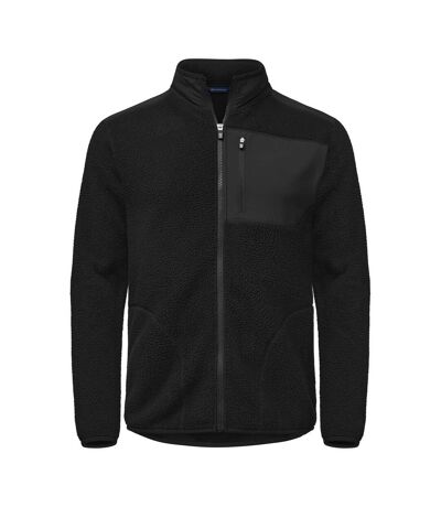 Mens Cascade Sherpa Fleece Jacket Black Cutter & Buck