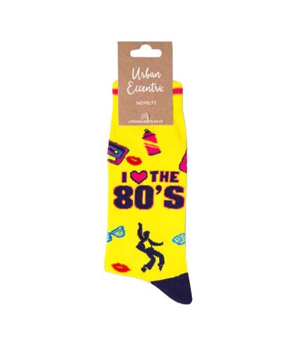 80s Novelty Socks | Urban Eccentric | Colourful Ultra Soft Thick and Quality Funny Novelty 80s Socks | Love 80s Gifts