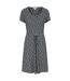 Womens/ladies orchid floral dress black Mountain Warehouse-1