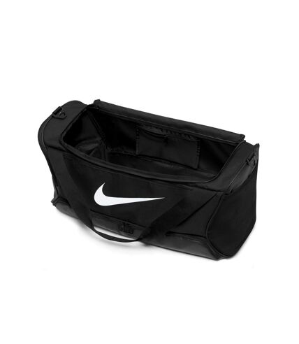 Nike Brasilia Swoosh Training 15.8gal Duffle Bag (Black/White) (One Size) - UTBC5121