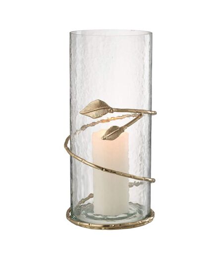 Vase en Verre Feuille Ofelia 40cm Transparent