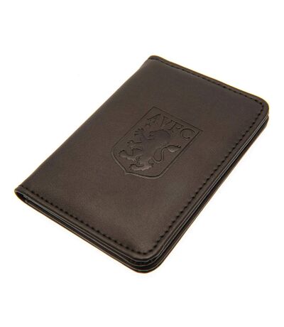Aston Villa FC Crest Card Holder (Black) (One Size)