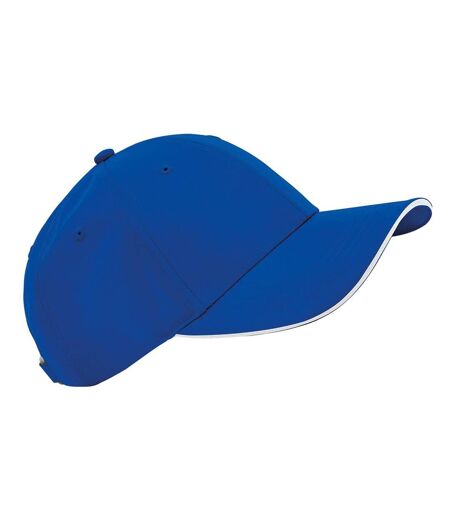 Casquette De Baseball Team Sports-tech Bleu Roi Vif Blanc Beechfield