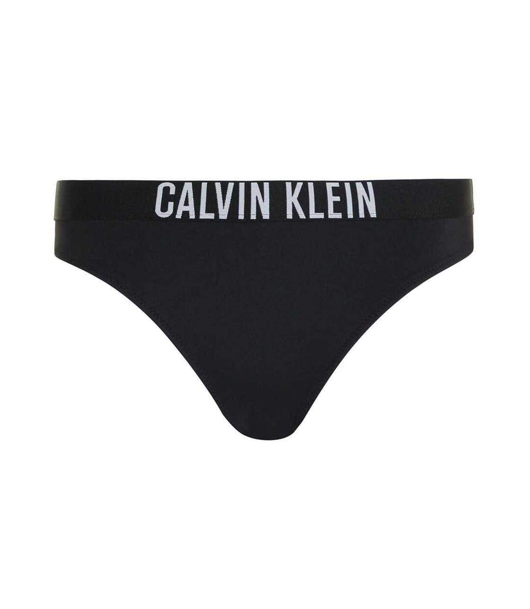 Womens/ladies Classic Plain Bikini Bottoms Black Calvin Klein-2