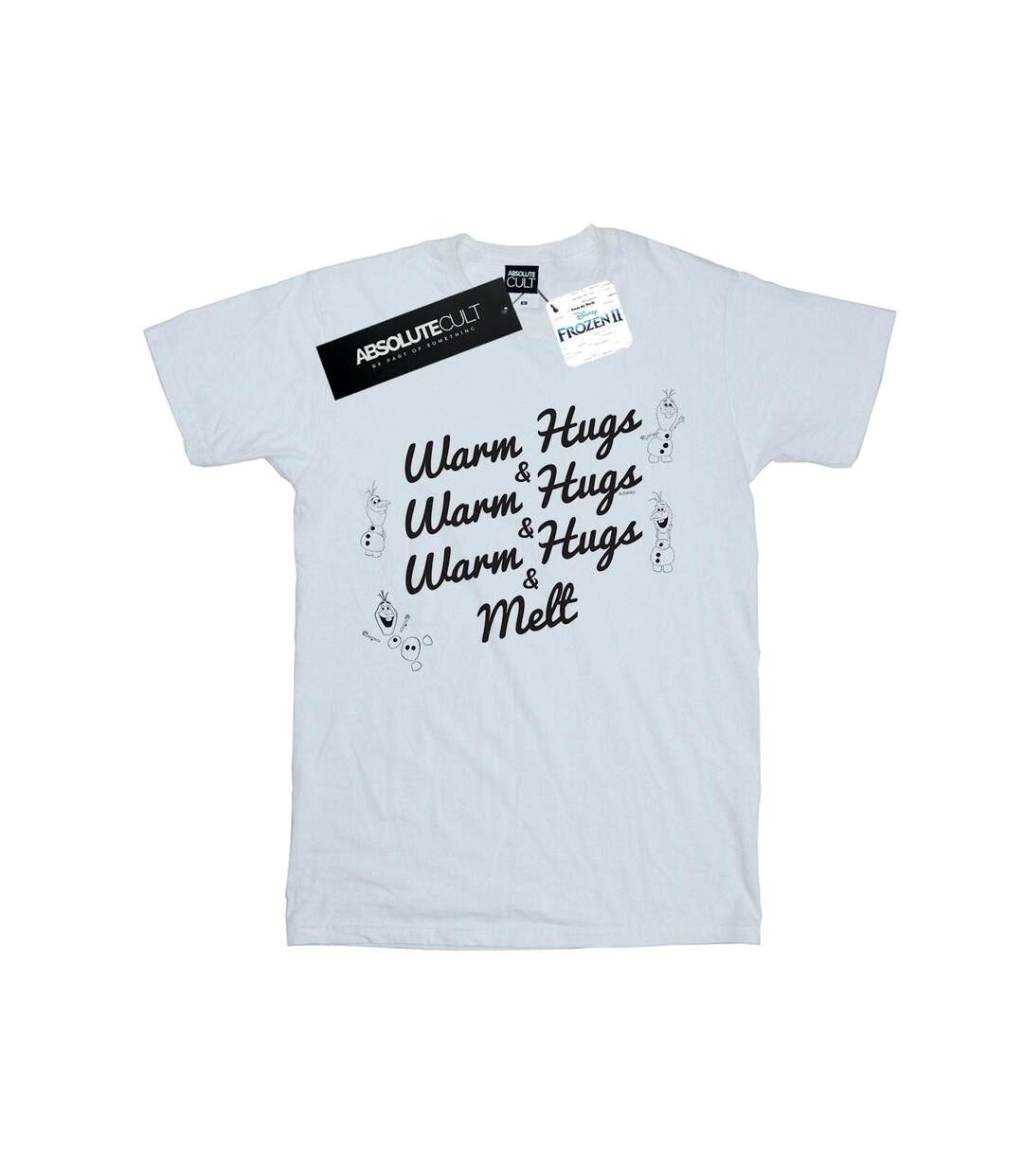 Disney - T-shirt FROZEN OLAF WARM HUGS AND MELT - Femme (Blanc) - UTBI24404-1