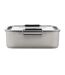 Recycled stainless steel lunch box one size silver XD Collection-3