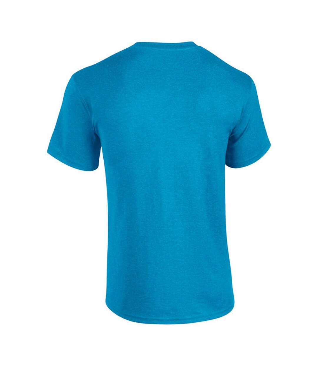 T-shirt Manches Courtes Heavy Cotton Adulte Bleu Saphir Chiné Gildan-3