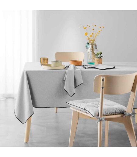 Nappe en Coton Mistraline 140x240cm Gris Chiné