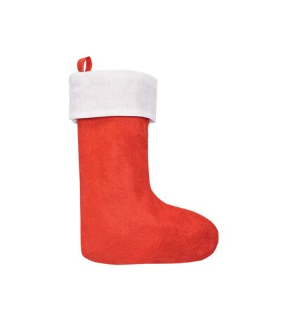 Nobo christmas stocking 36cm x 19cm red/red MidOcean