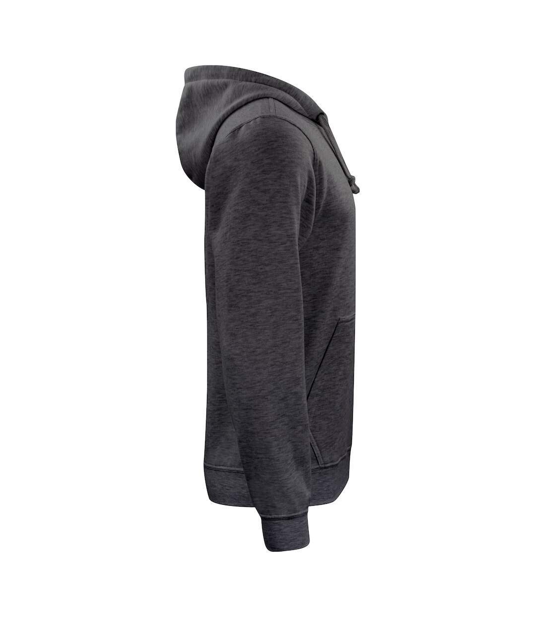 Sweat à capuche basic adulte anthracite chiné Clique