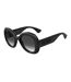 Womens/ladies Round Frame Sunglasses One Size Black Moschino-2