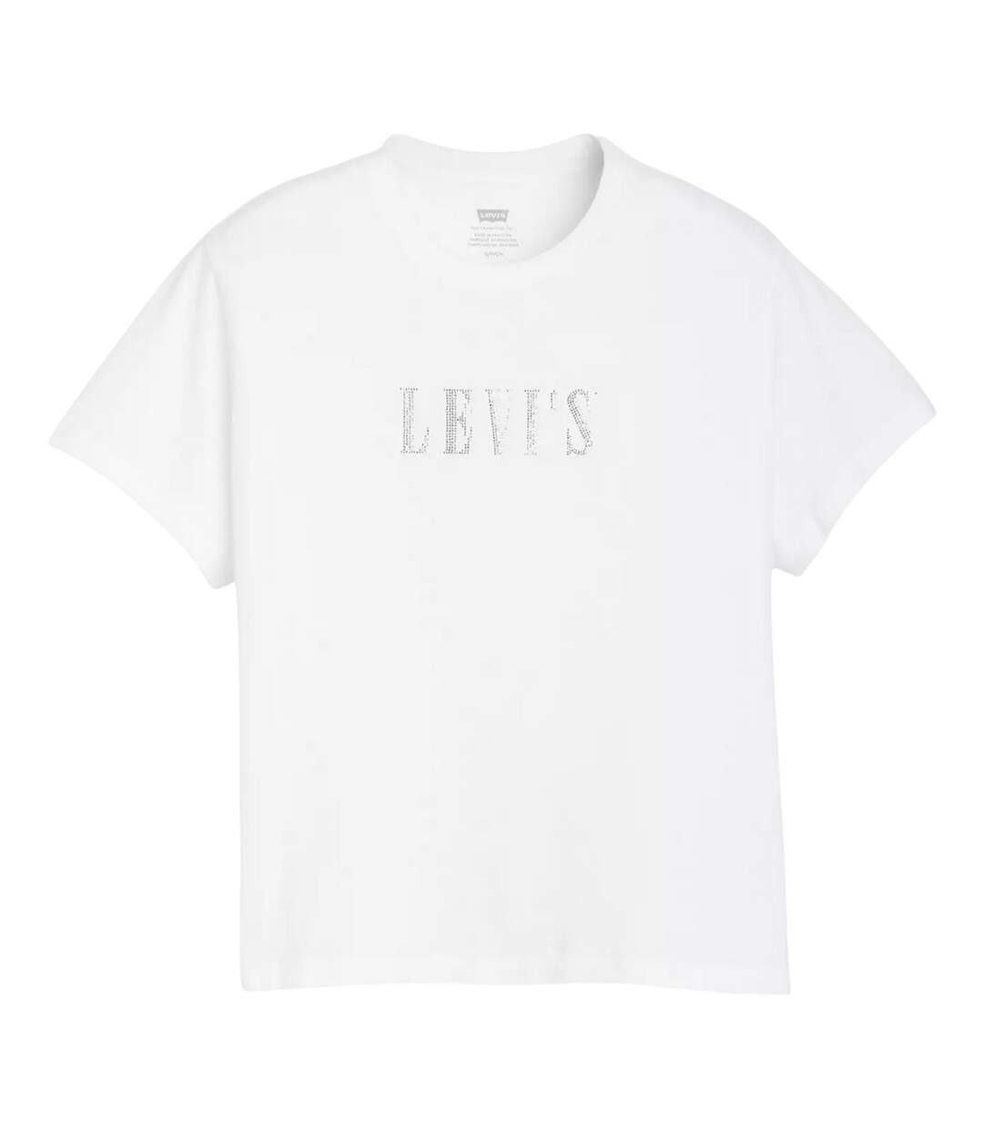 T-shirt Motif/style Strass Femme Blanc Vif Levis-2