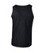 Unisex adult softstyle tank top black Gildan