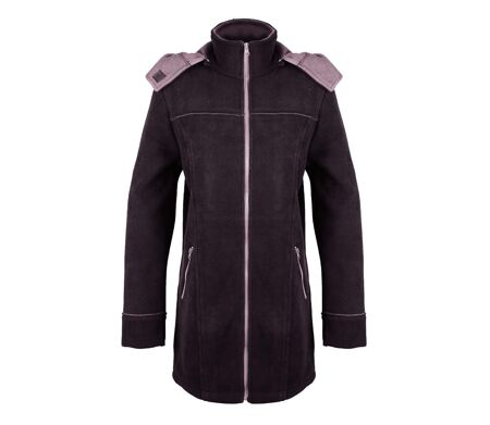 Manteau Caban Femme Tokyo4 Noir en Maille Contre-collée (Mayflower)