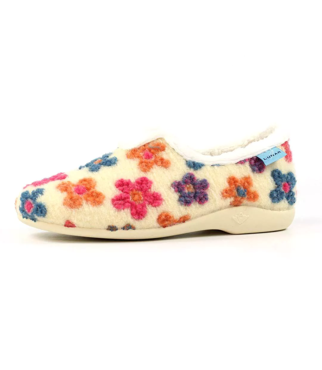 Chaussons Lychee Femme Blanc Lunar-3