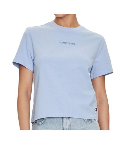 T-shirt Bleu Femme Tommy Hilfiger New Classics - M