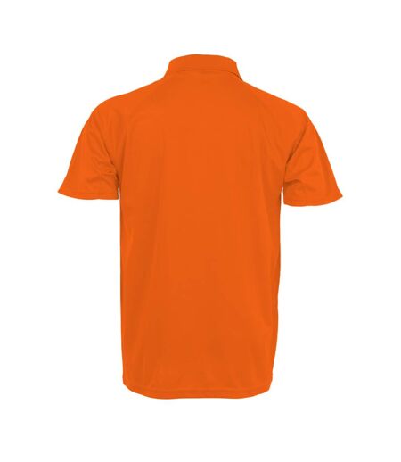 Spiro Unisex Adults Impact Performance Aircool Polo Shirt (Flo Orange)