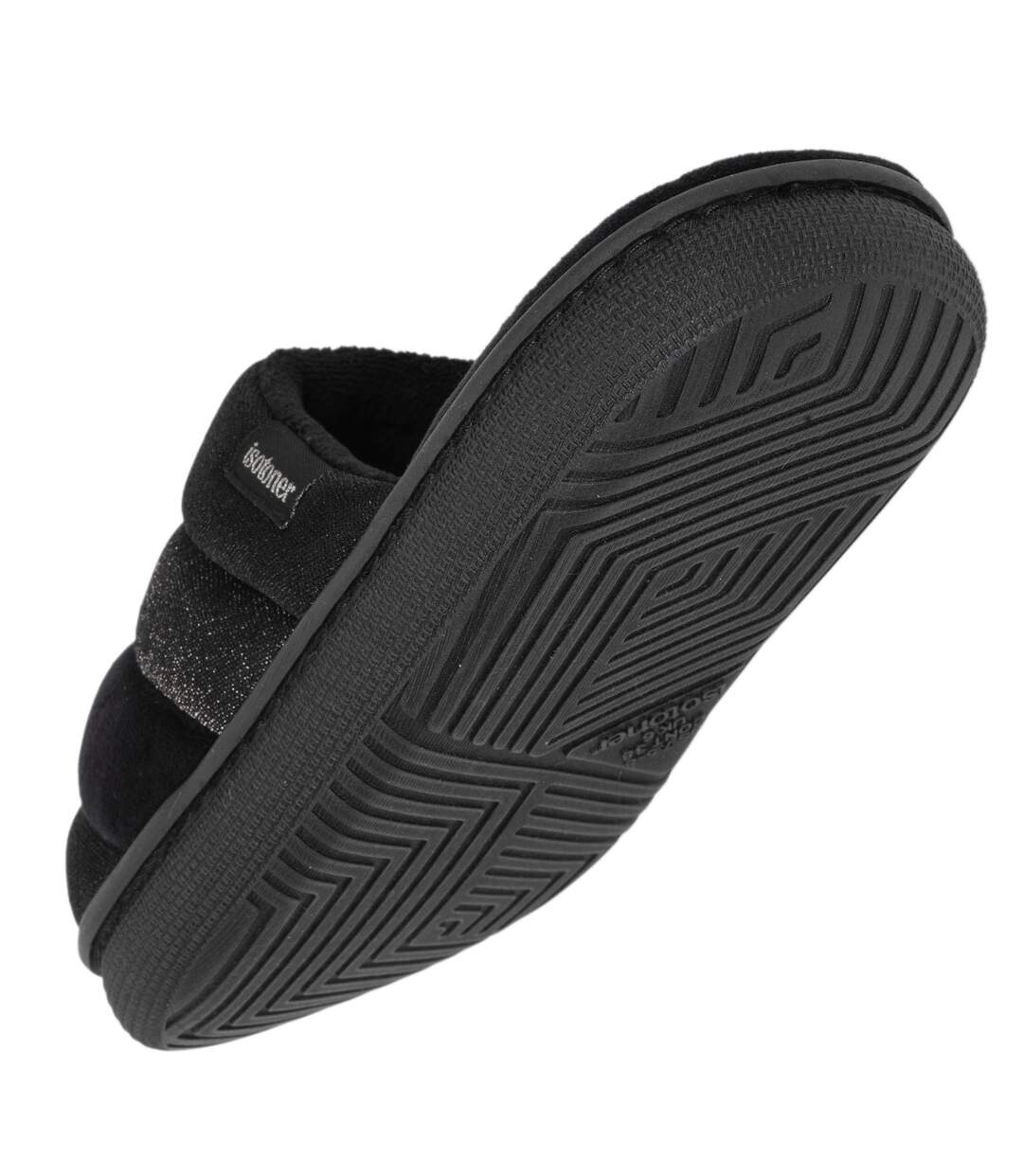 Isotoner Chaussons Mules femme semelle bloup extra confort-5