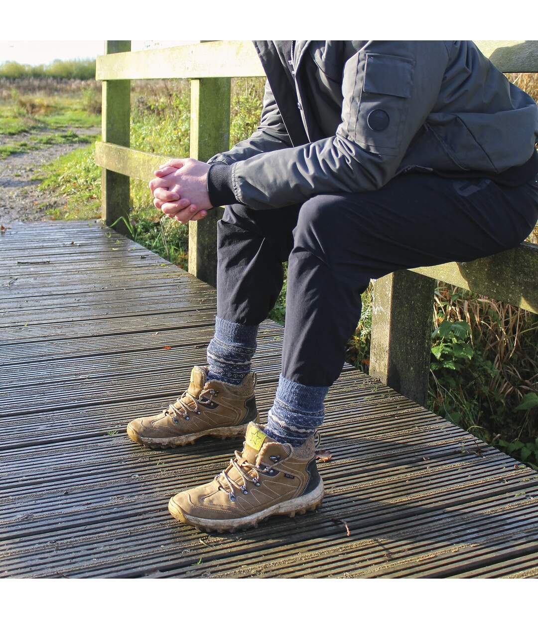 Sock Snob - 6 paires de chaussettes épaisses et résistantes en alpaga pour homme-5
