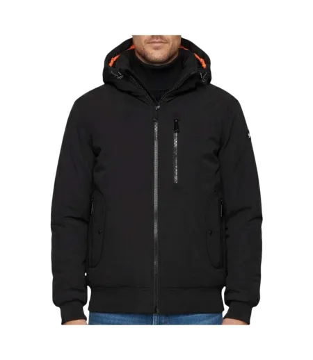 Blouson noir à capuche schott dylan