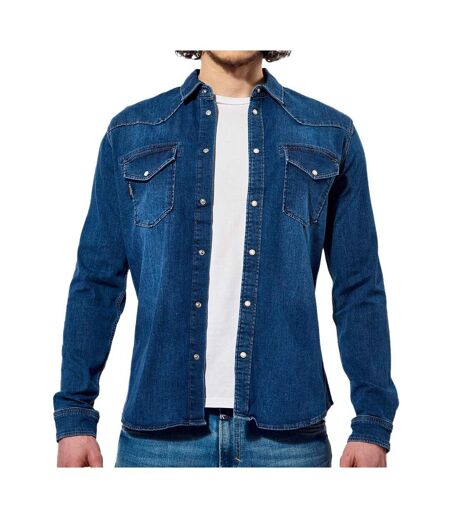 Chemise bleu moyen homme kaporal diego