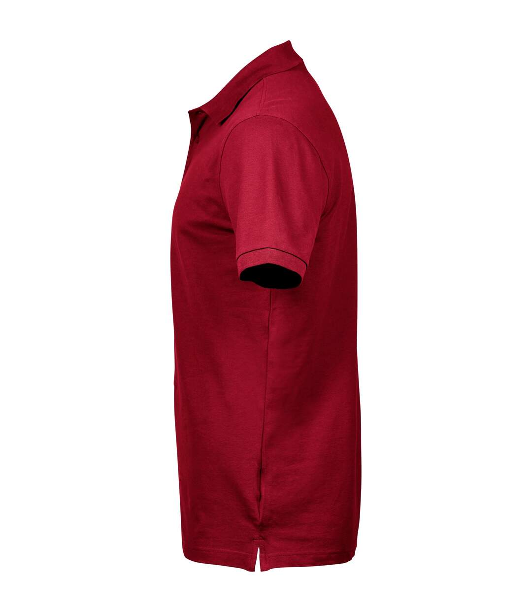 Mens Luxury Stretch Polo Shirt Deep Red Tee Jays-3