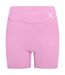 Womens/ladies Scrunch Slim Shorts Pink Gym King-2