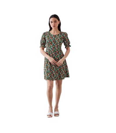 Dorothy Perkins Womens/Ladies Ditsy Print Petite Short-Sleeved Mini Dress (Multicolored) - UTDP1851