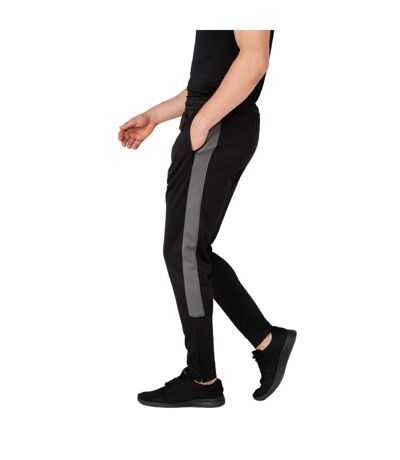 Finden & Hales Unisex Adult Tracksuit Bottoms (Black/Gunmetal Grey) - UTRW7823