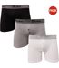 Duke London Mens Driver Boxer Shorts (Pack Of 3) (Black/White/Grey) - UTDC113-1