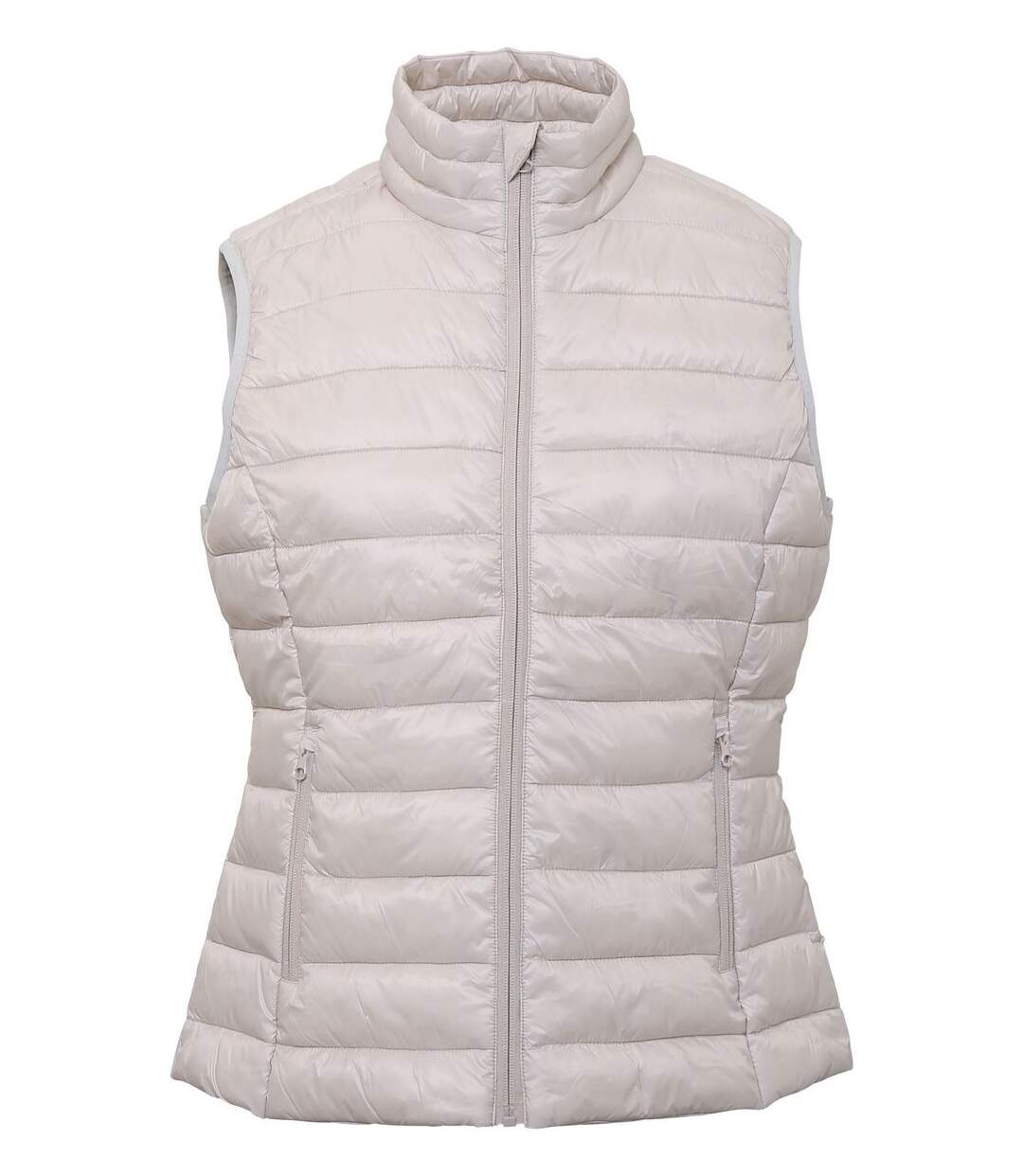 Gilet doudoune rembourré sans manches - femme - TS31F - blanc nacré