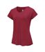 T-shirt Sport Vigilant Femme Rouge Foncé Dare 2B-4