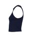 Womens/ladies Tank Top Solid Navy Bella + Canvas-3