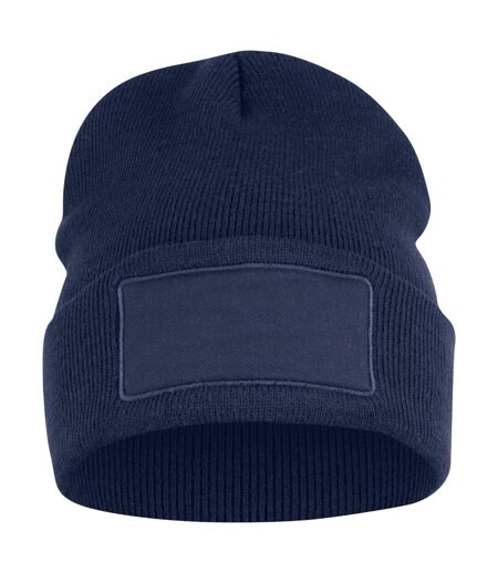 Unisex adult hubert patch beanie dark navy Clique