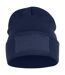 Unisex adult hubert patch beanie dark navy Clique-1
