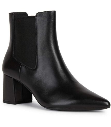 Geox Womens/Ladies Bigliana Leather Ankle Boots (Black) - UTFS9212