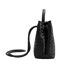 Woven Leather Tote Bag One Size Black Where´s That From-3