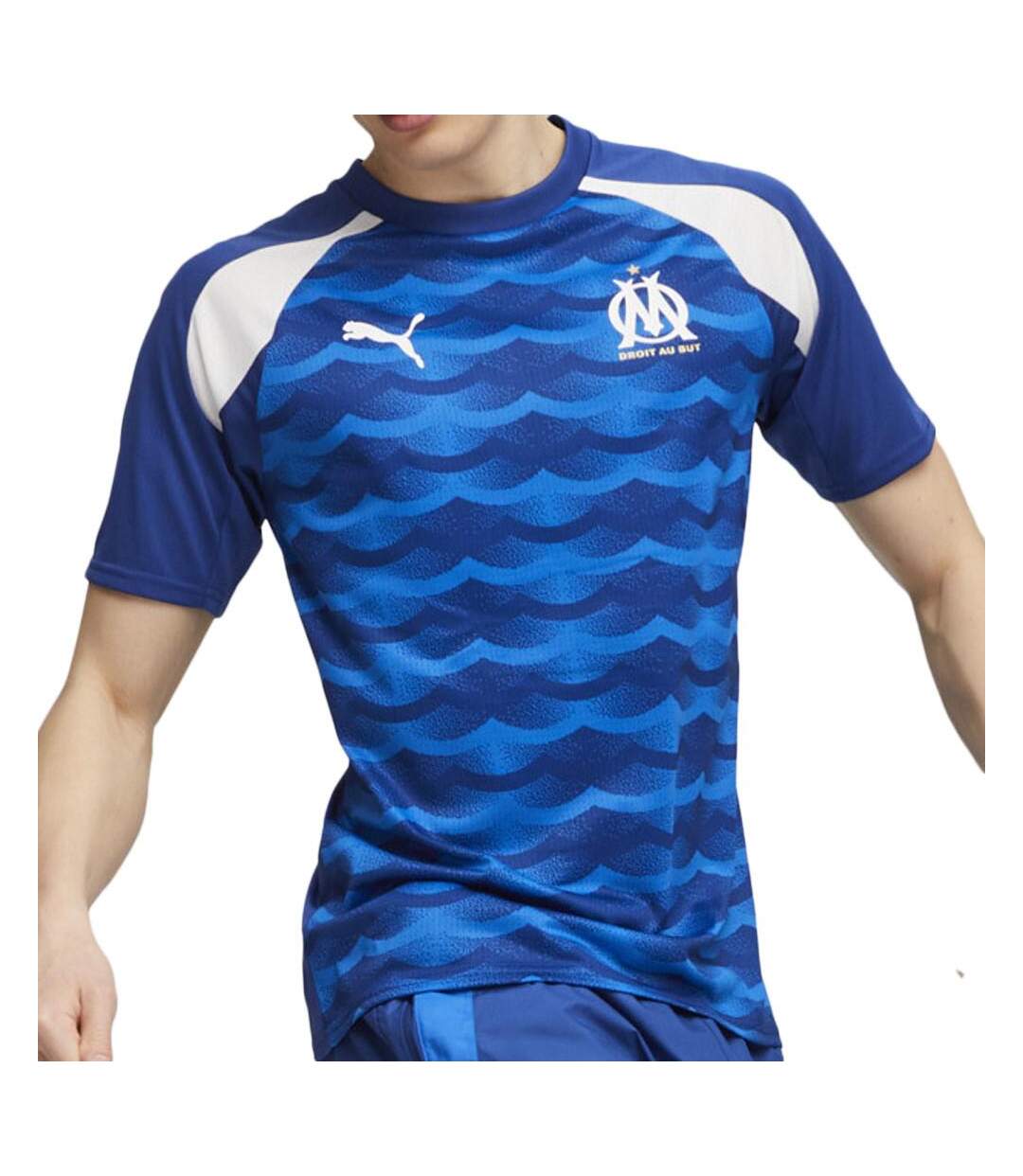 OM Maillot d'avant Match Bleu Homme Puma 2023/24 - L