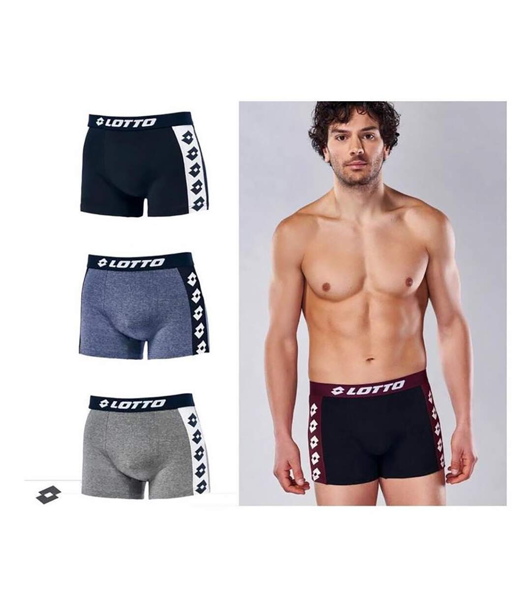 Boxer homme LOTTO Pack de 6 Boxers 0618