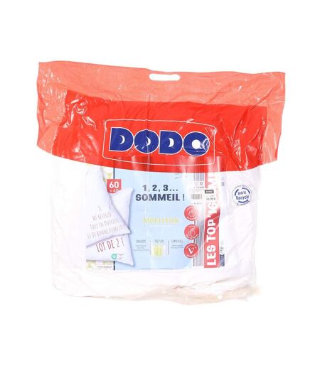 x2 oreillers blanc dodo 123sommeil  50x70