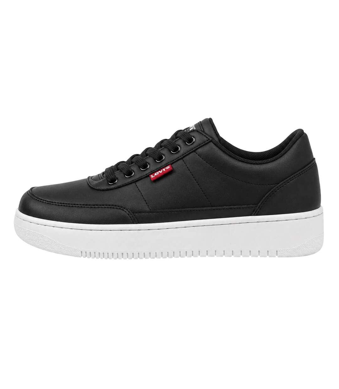 Womens/ladies Union 2.0 Platform Trainers Black Levis-2