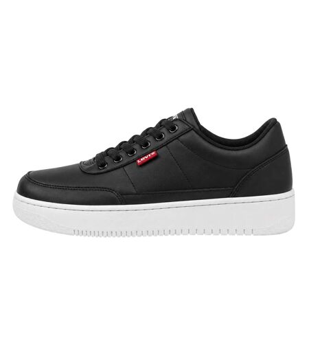 Womens/ladies Union 2.0 Platform Trainers Black Levis