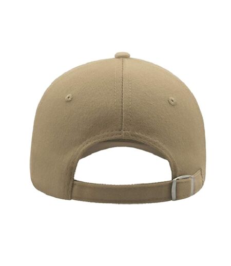 Atlantis Liberty Five Buckle Heavy Brush Cotton 5 Panel Cap (Khaki) - UTAB191