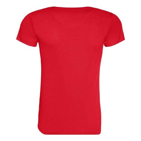 T-shirt cool femme rouge feu Awdis