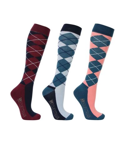 Hy Womens/Ladies Synergy Argyle Boot Socks (Multicolored) - UTBZ4258