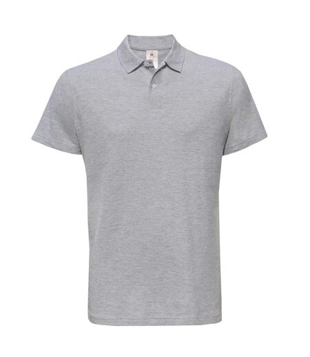 B&C ID.001 Unisex Adults Short Sleeve Polo Shirt (Heather Gray)