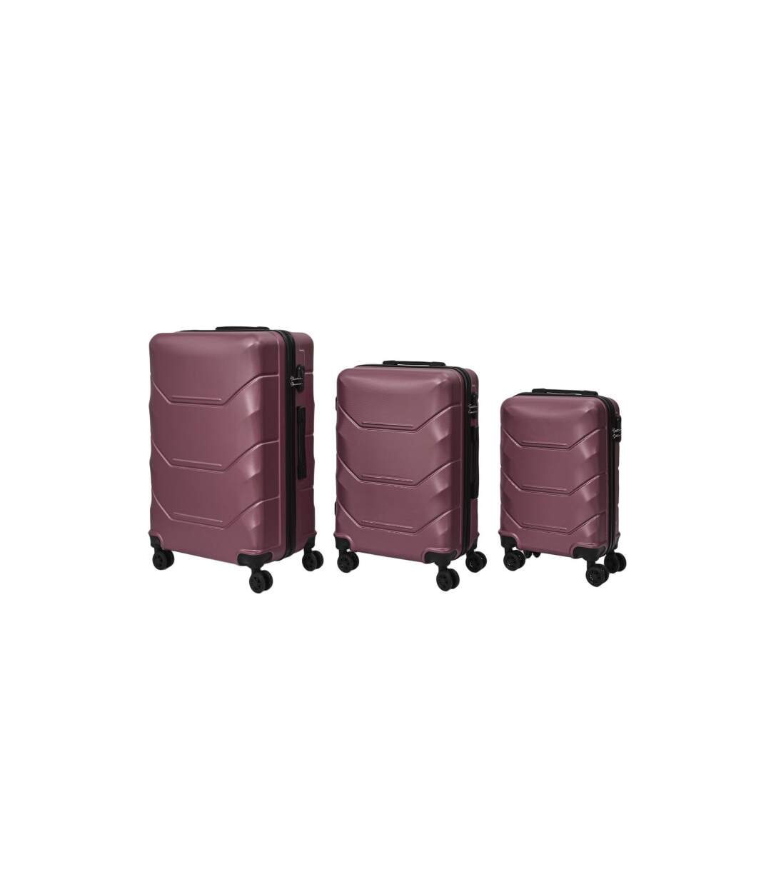 Lot de 3 Valises Londres 103L Violet-2